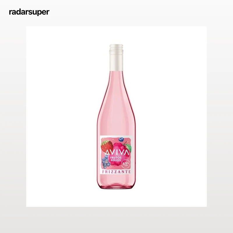 AVIVA Vino rosado frizzante aromatizado con frutos rojos y bajo contenido en alcohol (5.5%) botella 75 cl.