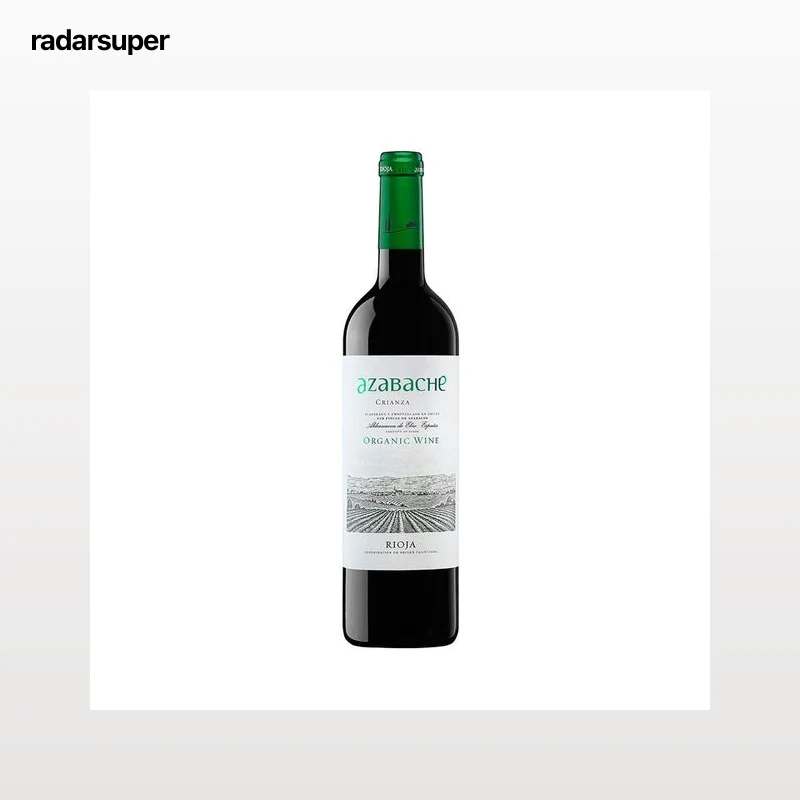 AZABACHE Vino tinto crianza ecológico con denominación de origen calificada Rioja AZABACHE botella de 75 cl.