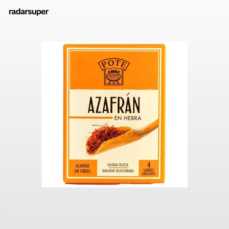 Azafrán en hebra Pote pack de 4 sobres de 1 g.