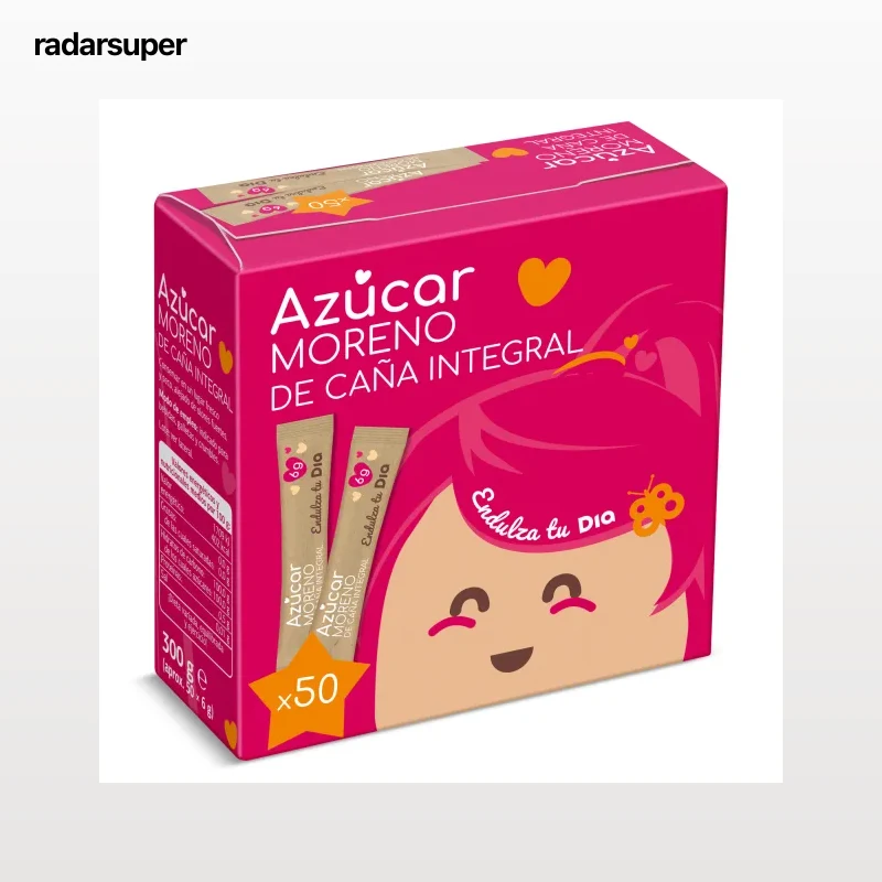 Azúcar moreno en sobres Dia 300 g