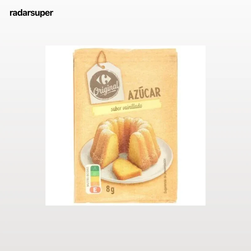 Azúcar sabor vainillado Carrefour Original 8 g.