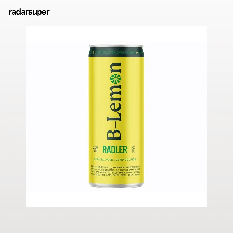 B LEMON Radler Cerveza con limón en lata 33 cl.