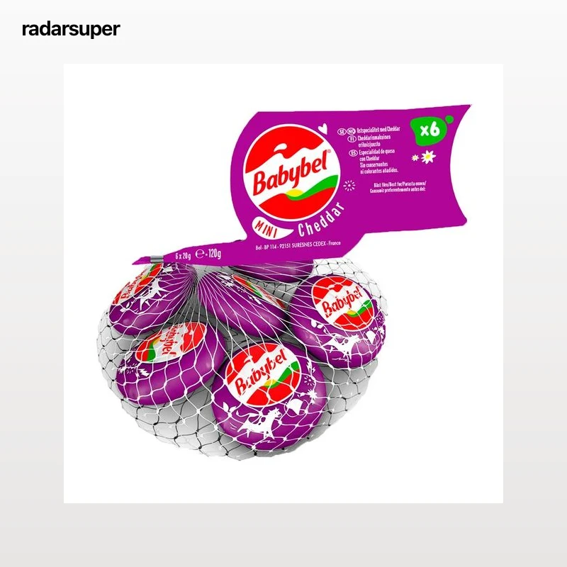 BABYBEL Queso en porciones cheddar BABYBEL MINI 6 uds.120 g.