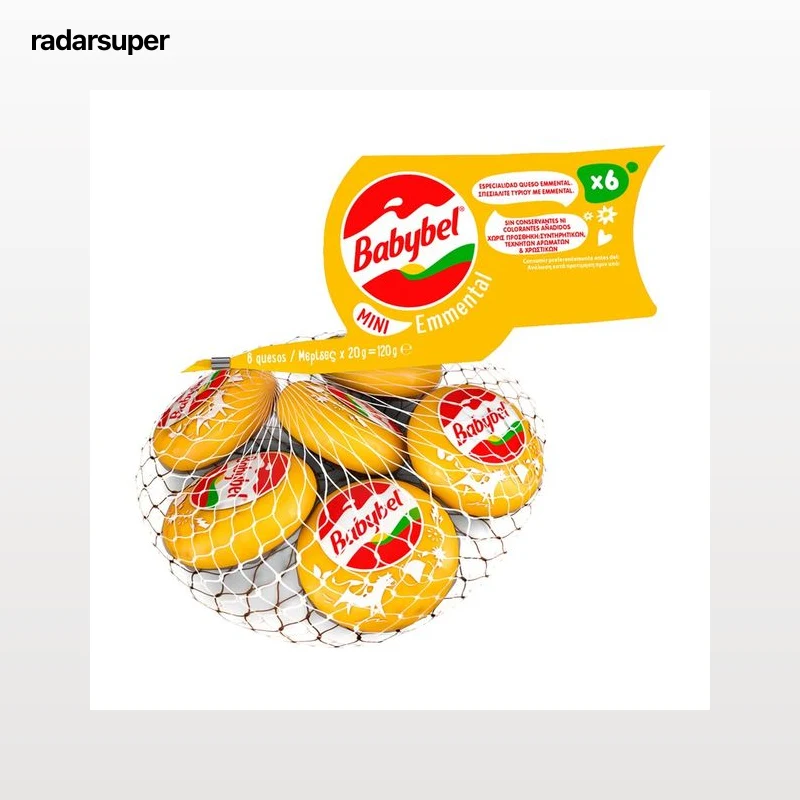 BABYBEL Queso en porciones emmental BABYBEL MINI 6 uds.120 g.