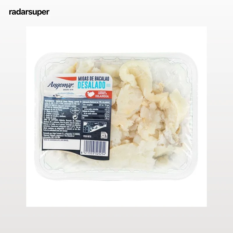 Bacalao en migas Angomar 250g desalado