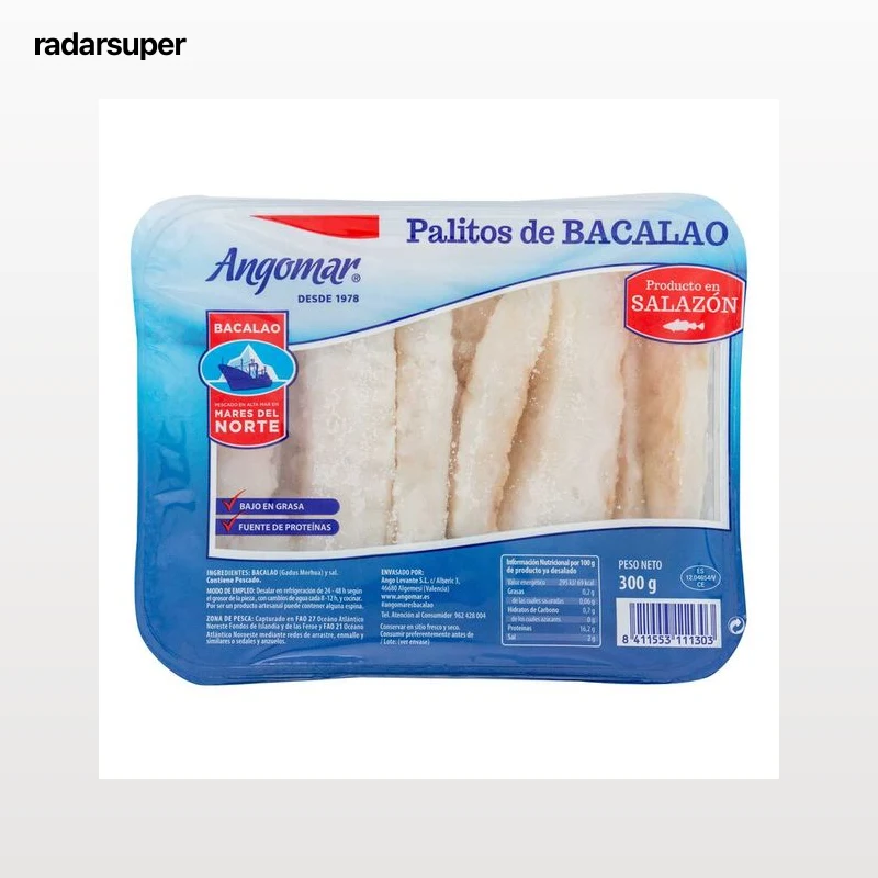 Bacalao en palitos Angomar 300g
