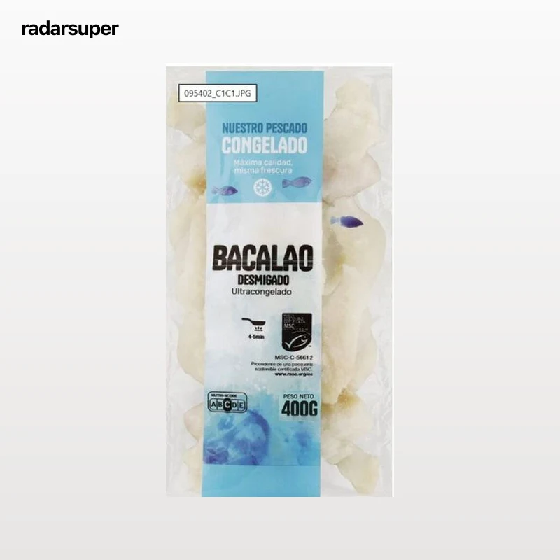 Bacalao al punto de sal en porciones 400g