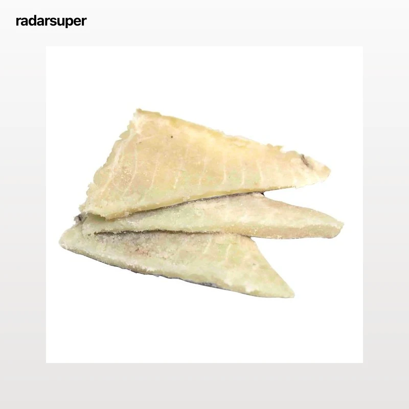 Bacalao salado en trozos.