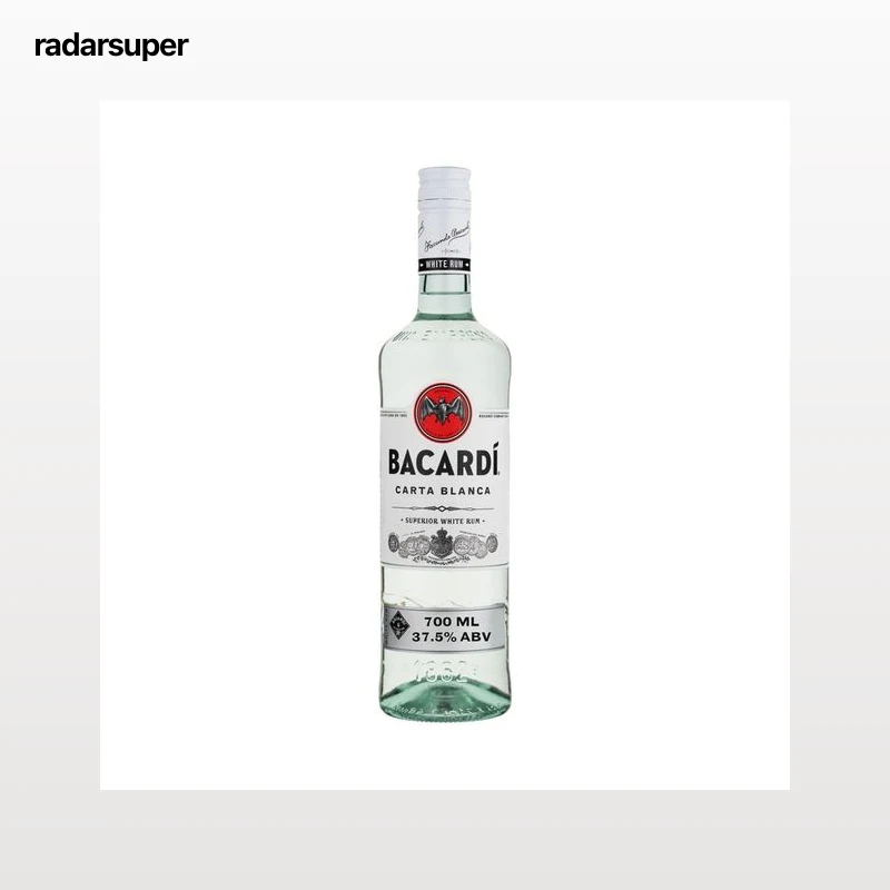 BACARDI Carta blanca Ron blanco de calidad superior botella 70 cl.