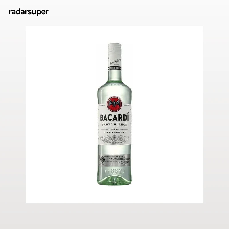 BACARDI Ron blanco de calidad superior Carta blanca botella de 1l.