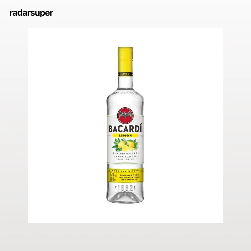 BACARDI Ron blanco con un toque de lima, limón y pomelo botella de 70 cl.