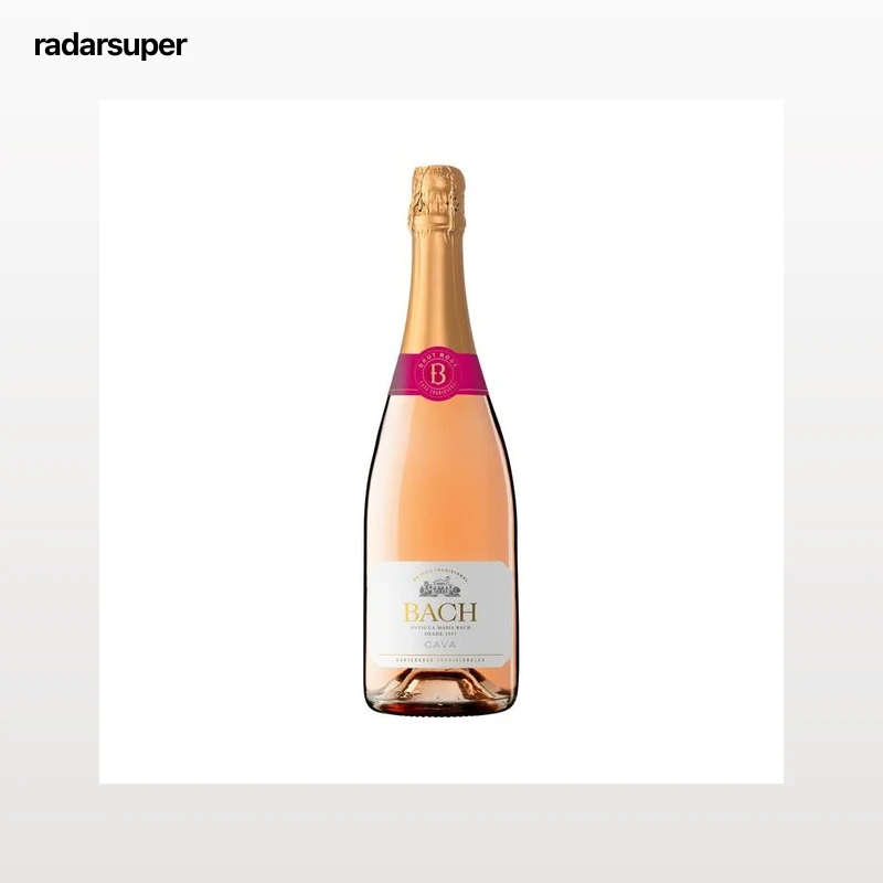 BACH Cava brut rosado con denominación de origen Cava botella de 75 cl.