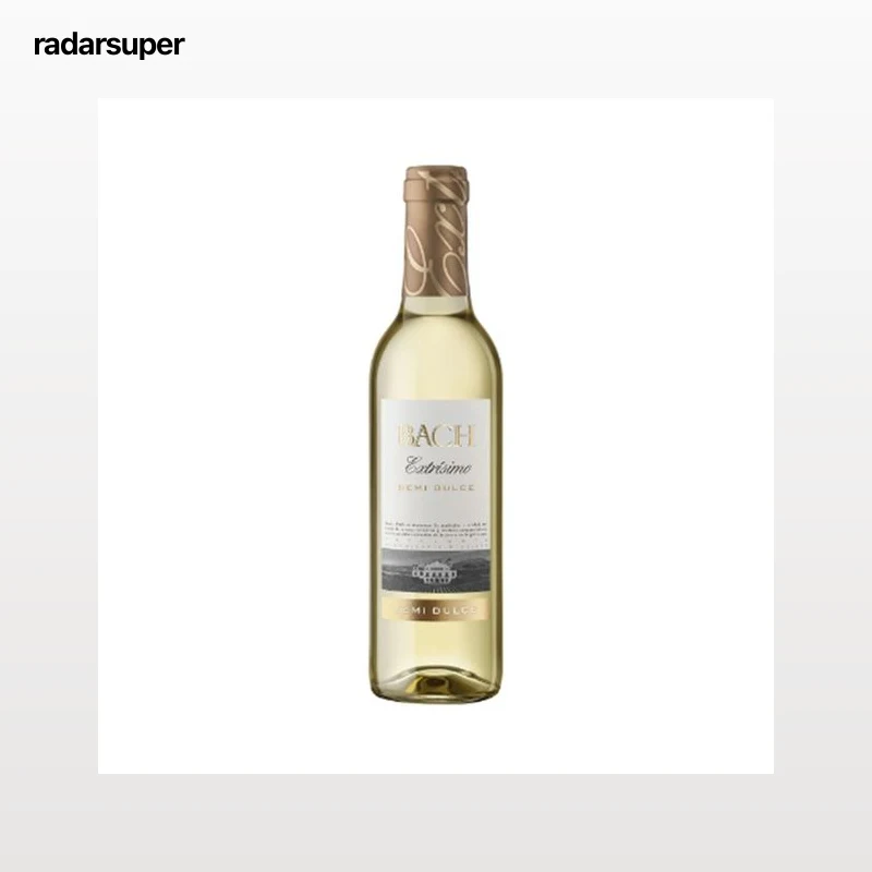 BACH EXTRISIMO Vino blanco semi-dulce con demonación de origen Catalunya BACH Extrisimo botella de 37.5 cl.