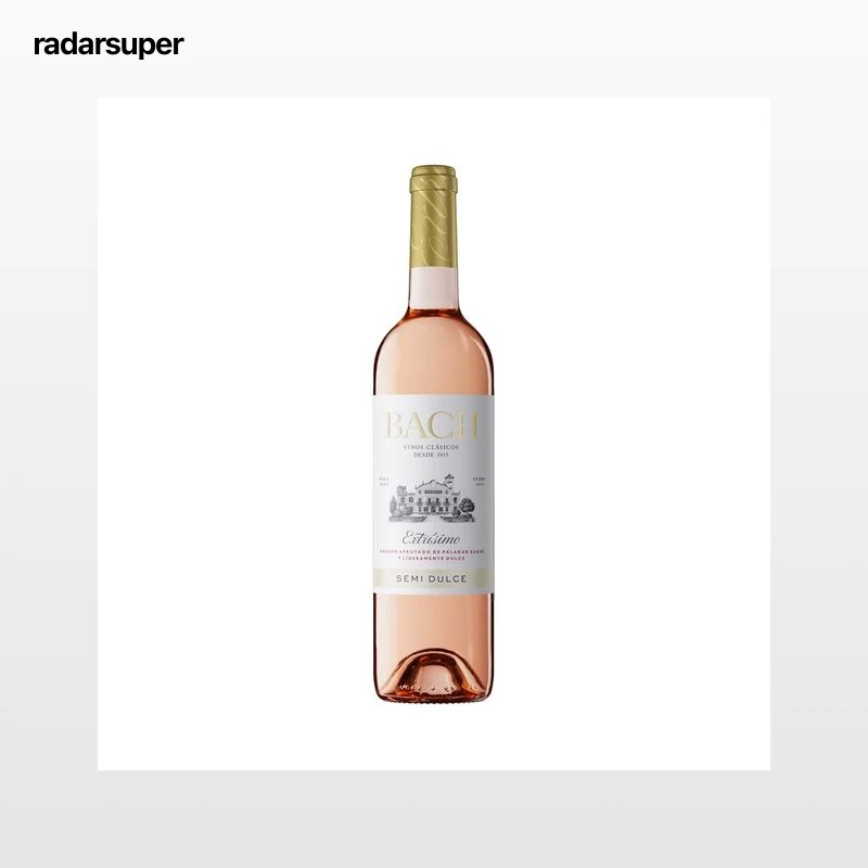 BACH Extrísimo Vino rosado semi dulce con D.O. Catalunya botella 75 cl.