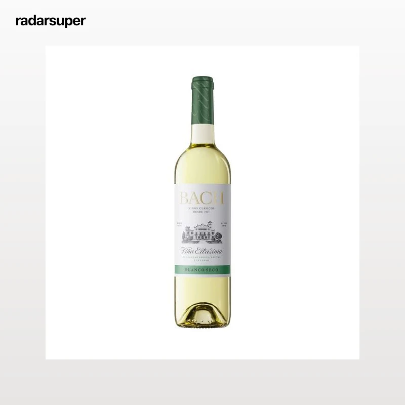 BACH Viña extrísima Vino blanco seco con D.O. Catalunya botella 75 cl.