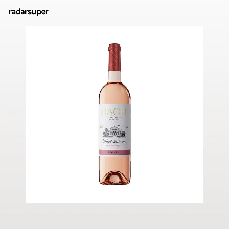 BACH Viña extrísima Vino rosado seco con D.O. Catalunya botella 75 cl.