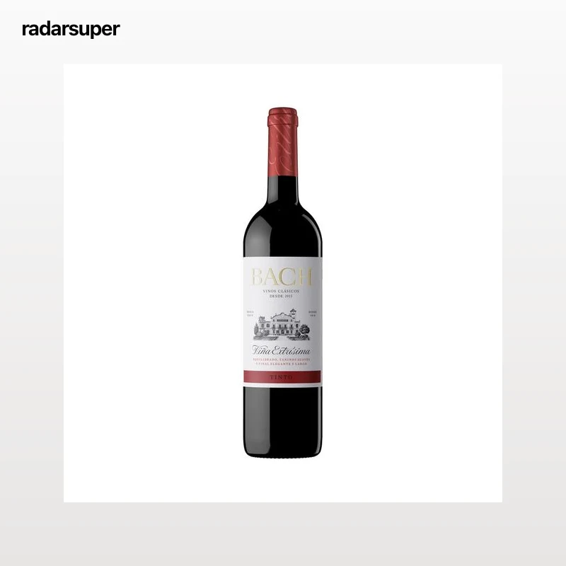 BACH Viña extrísima Vino tinto con D.O. Cataluña botella 75 cl.