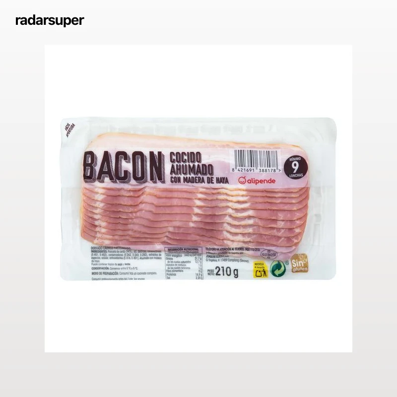 Bacon ahumado Alipende 210g