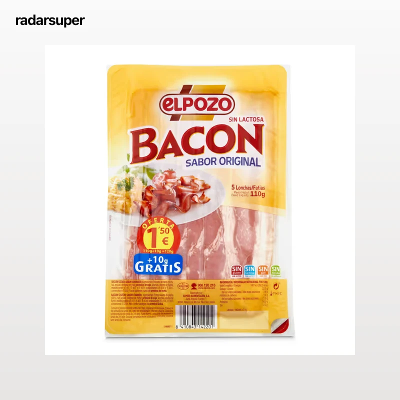 Bacon en lonchas Elpozo 110 g