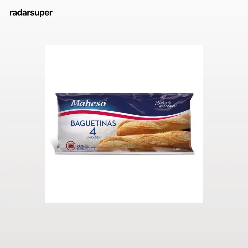 Baguetinas pan Maheso pack de 4 unidades de 125 g.