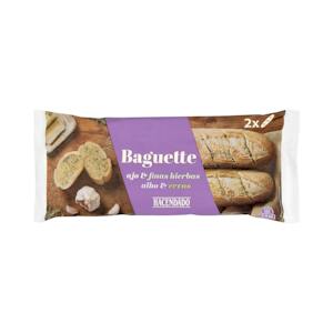 Baguette ajo y finas hierbas Hacendado ultracongeladas