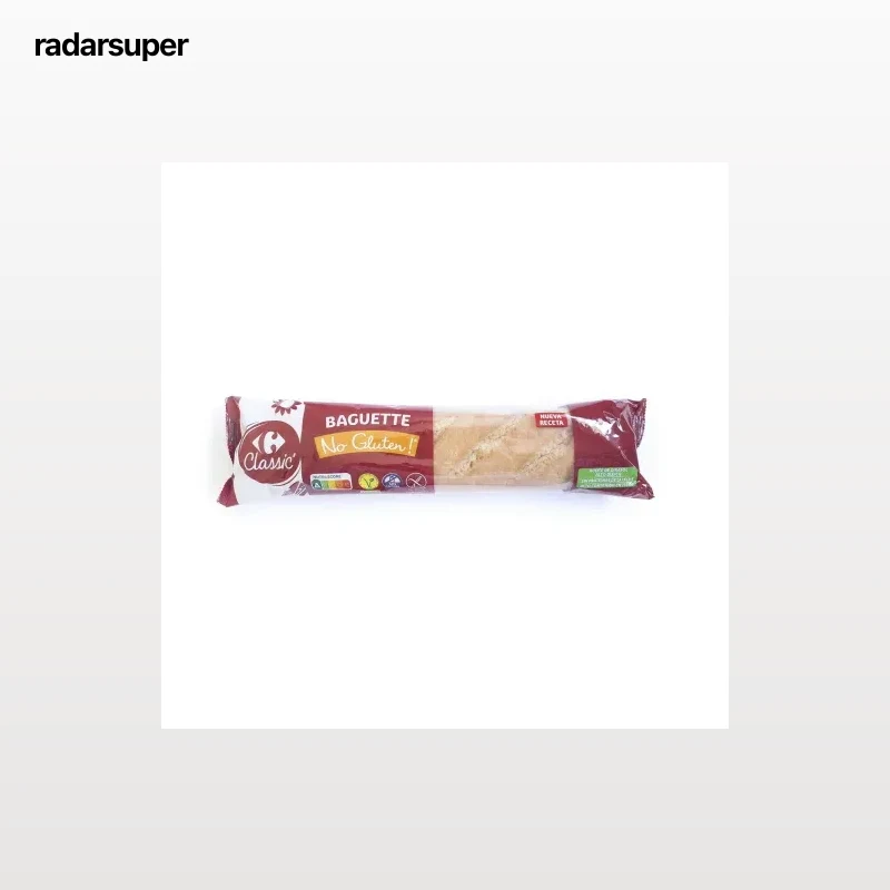Baguette Carrefour Classic sin gluten y sin lactosa 175 g.