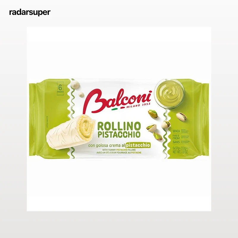 BALCONI Bizcochitos rollino de pistacho 6 uds. 222 g.
