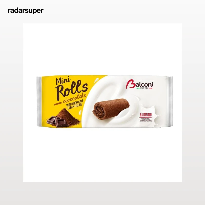 BALCONI MINI ROLLS Bizcochitos rellenos de chocolate 6 uds. 180 g.