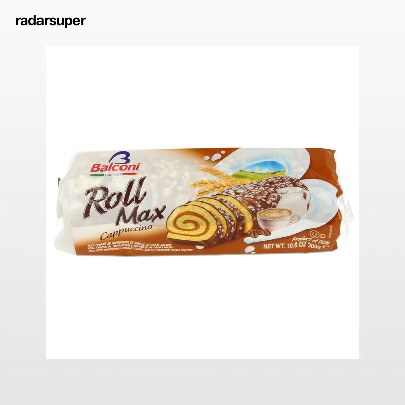 BALCONI Rollino de bizcochro con sabor a capuccino 300 g.