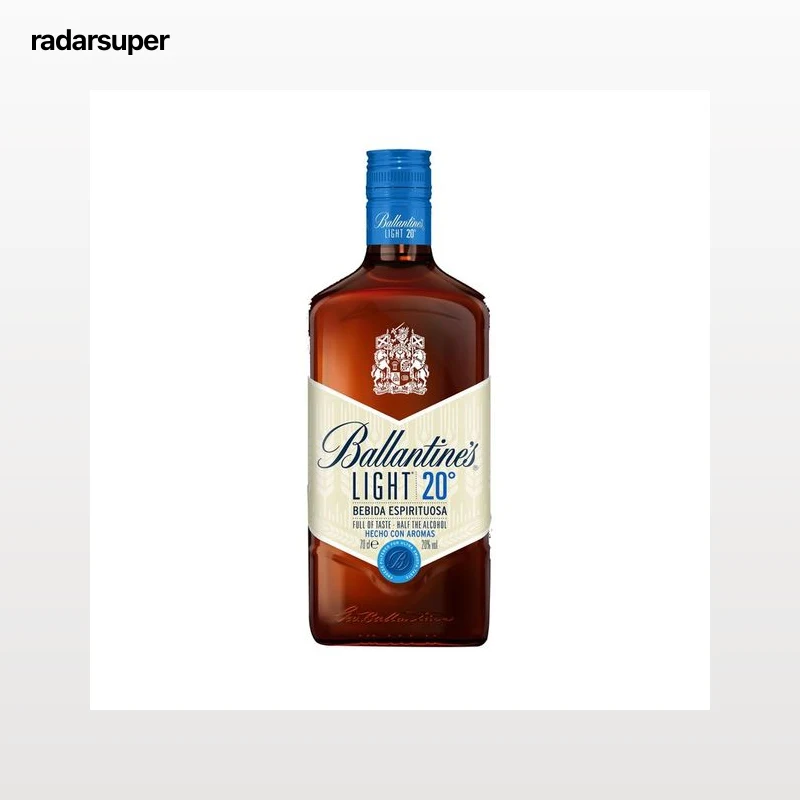 BALLANTINES Light  Bebida espirituosa de whisky con tan sólo 20º y todo el sabor del whisky botella 70 cl.