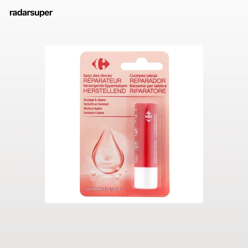Bálsamo labial reparador Carrefour 4 g.