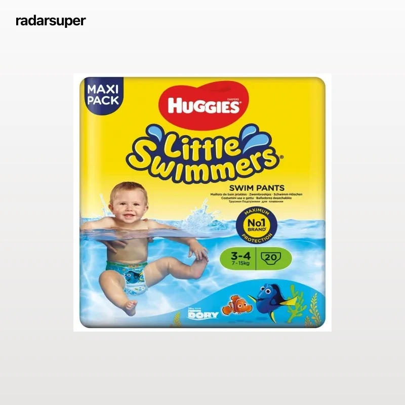 Bañador pañal desechable Huggies Little Swimmers T3-4 (7 kg-15 kg) 20 ud.