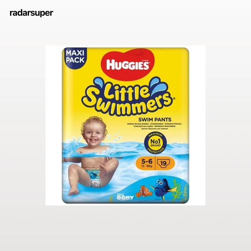 Bañador pañal desechable Huggies Little Swimmers T5-6 (12 kg-18 kg) 19 ud.