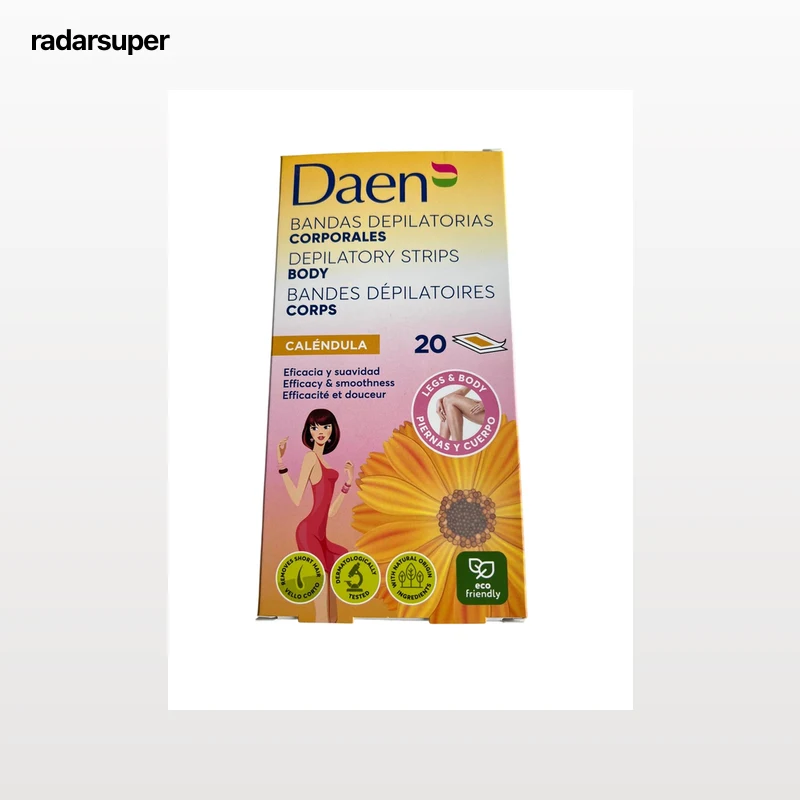 Banda de cera depilatoria corporal daen 20 unidades