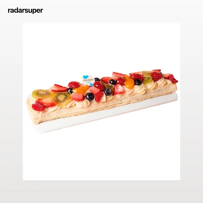 Banda de frutas con crema 600 g.