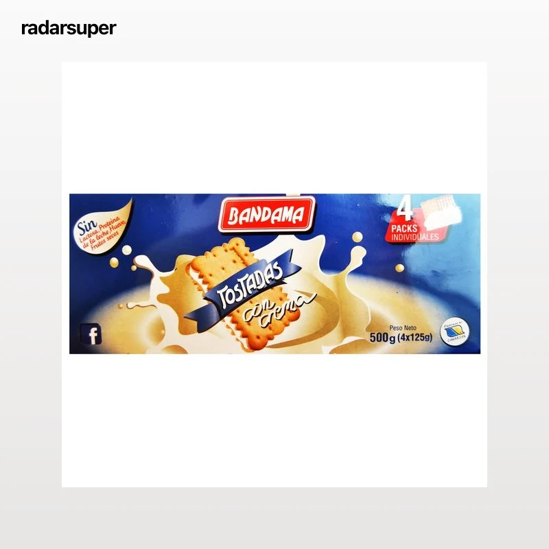 BANDAMA Galleta tostada con crema 200 g.