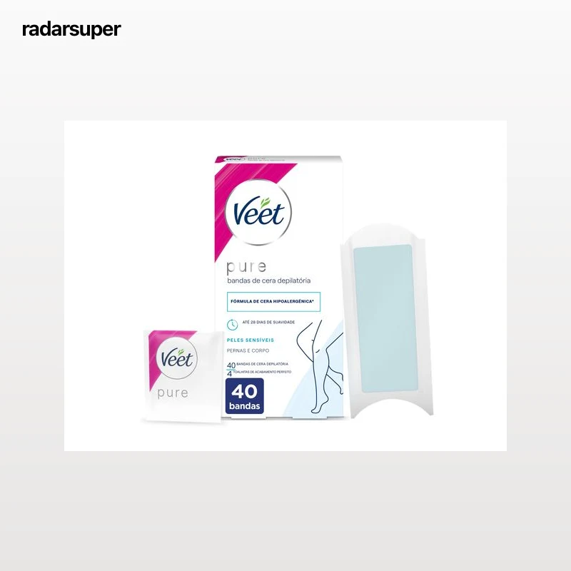 BANDAS CERA FACIAL VEET PURE 40 UN