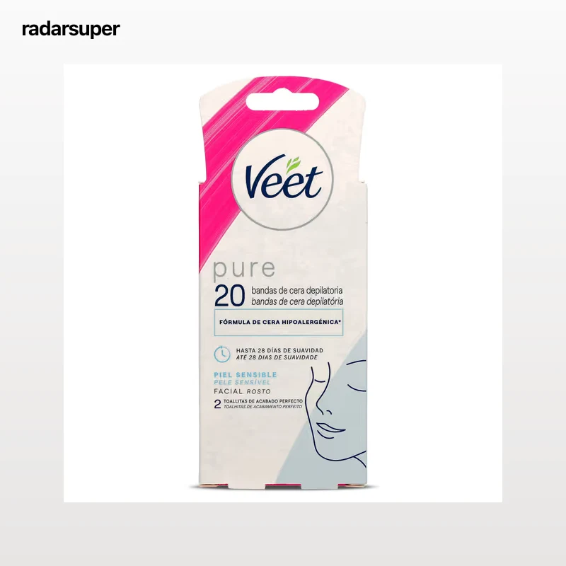 Bandas de cera faciales Veet 20 unidades