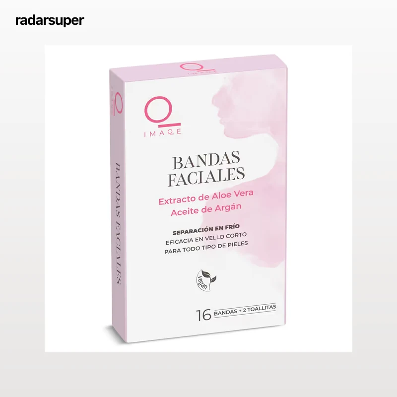 Bandas de cera faciales con aloe vera Dia Imaqe 16 unidades