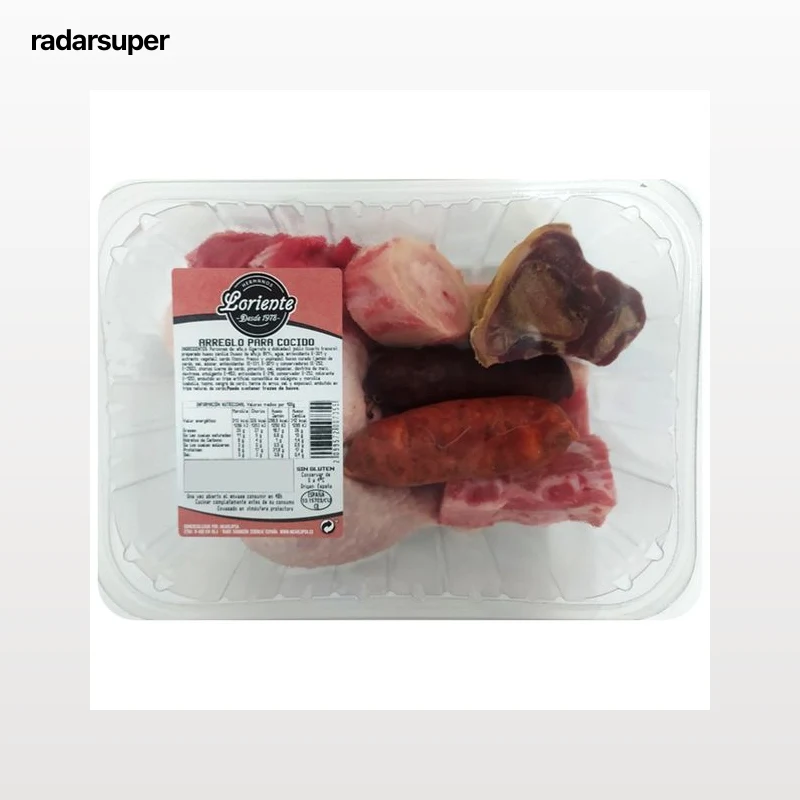 Bandeja de arreglo para cocido, que incluye trozo de pollo LORIENTE