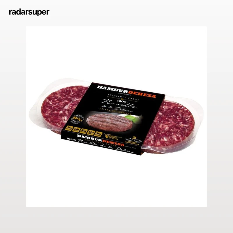 Bandeja de burger meat de novilla de la dehesa criada en libertad HAMBURDEHESA 2 x 130g.