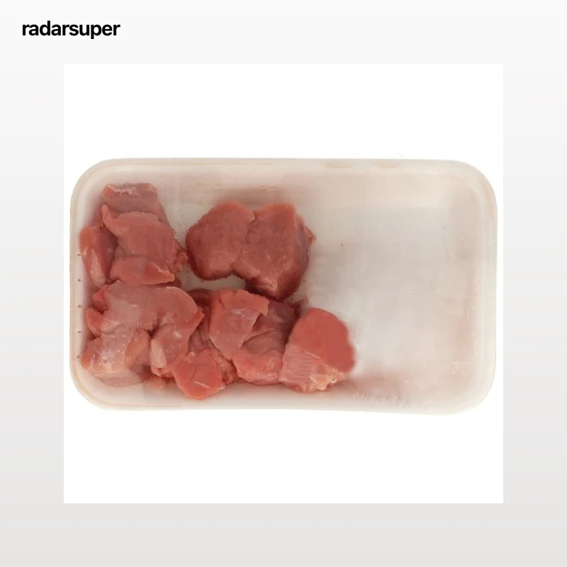 Bandeja con carne para estofado de 2ª de ternera blanca