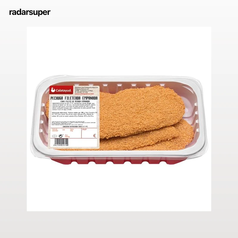 Bandeja de filetes empanados de pechuga de pollo CALATAYUD