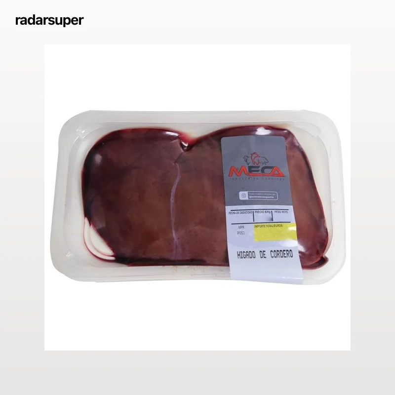 Bandeja con higado de cordero entero MECA