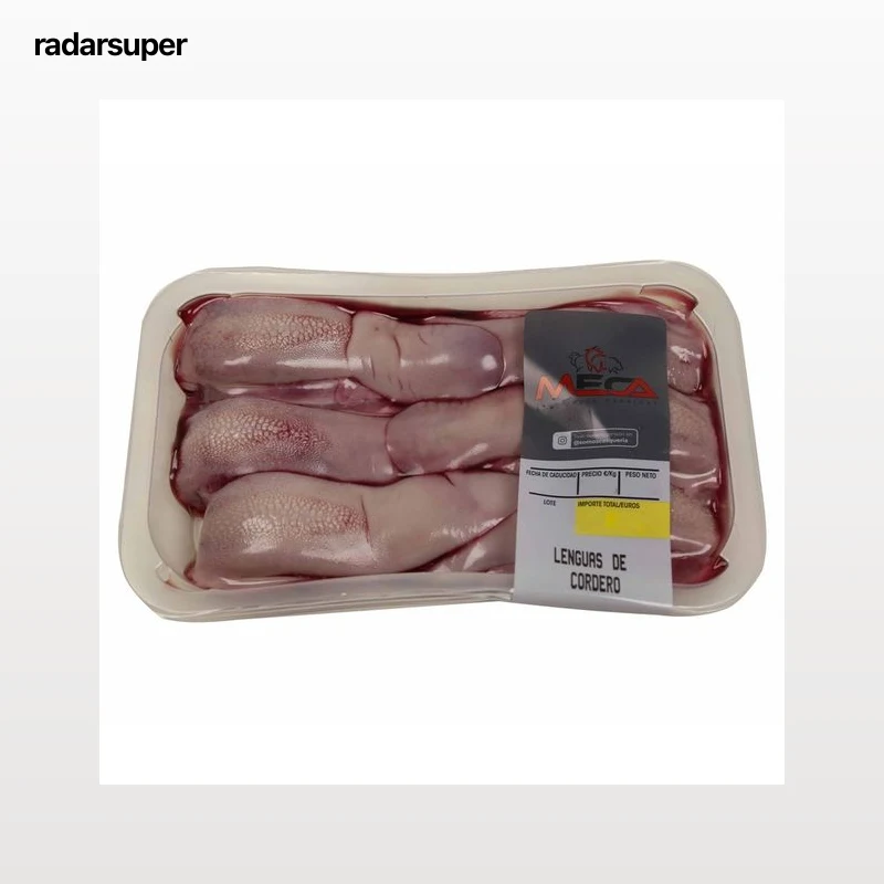 Bandeja con lenguas de cordero enteras MECA