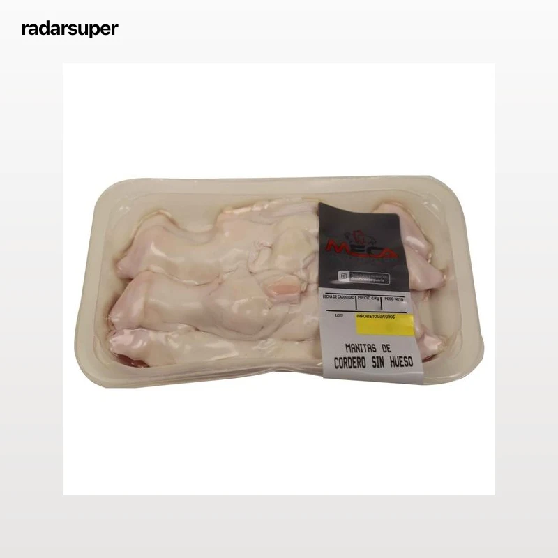 Bandeja con manitas de cordero sin hueso MECA