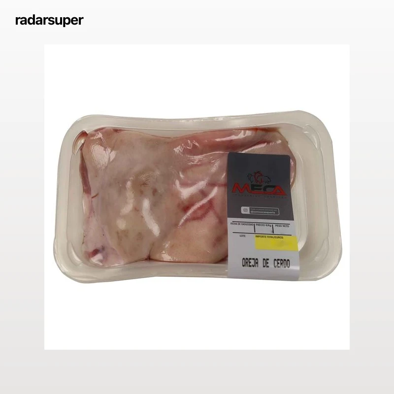 Bandeja con oreja entera de cerdo MECA