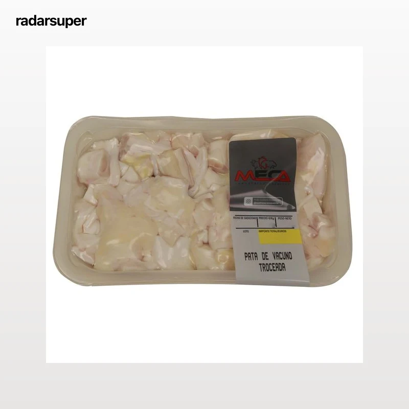 Bandeja con pata de vacuno troceada MECA