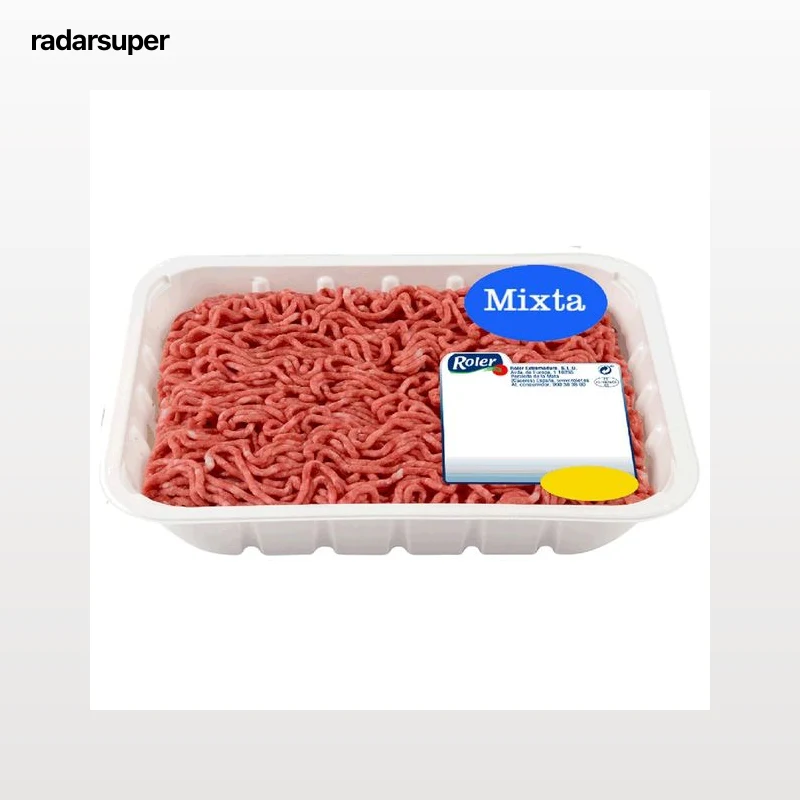 Bandeja con preparado de carne picada mixta (vacuno - cerdo) ROLER 800 g.