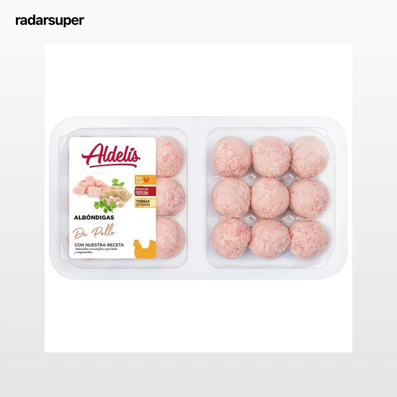 Bandejas de albóndigas caseras de pollo ALDELÍS